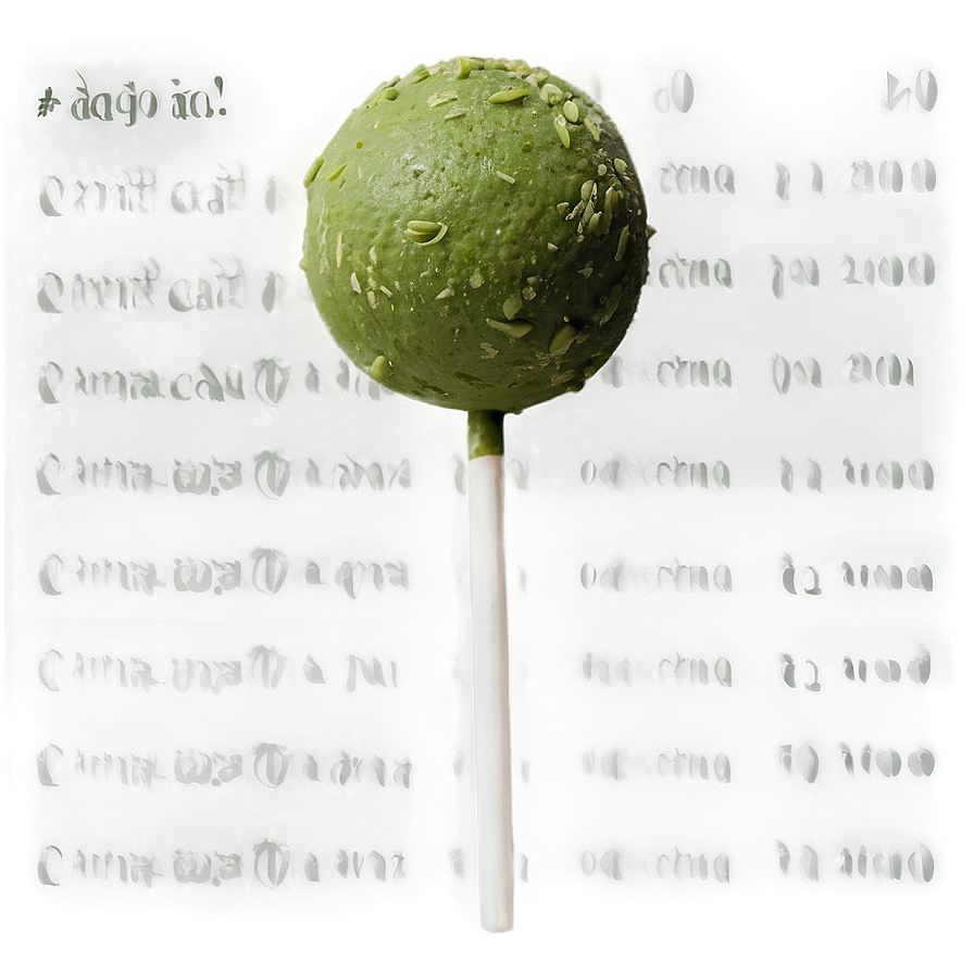 Matcha Cake Pops Png Uov30