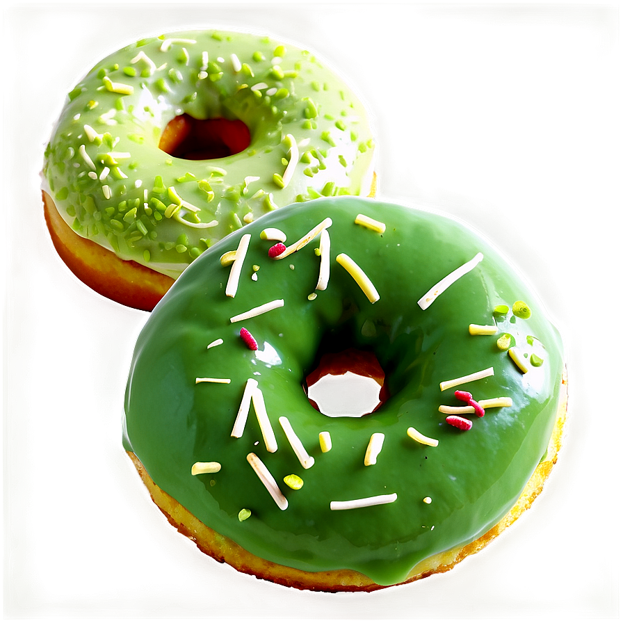 Matcha Green Tea Donut Png 6