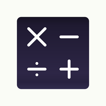 Mathematical Operations Icon PNG with transparent background