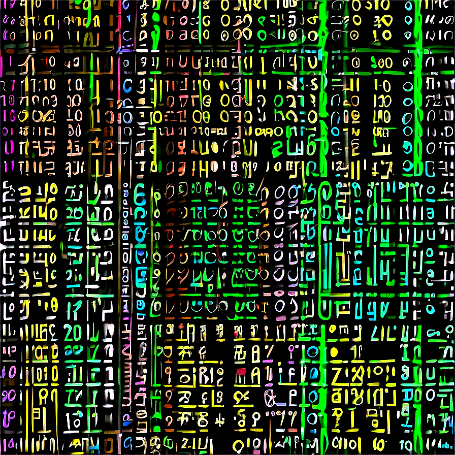 Matrix Code Binary Seamless Pattern Png 38