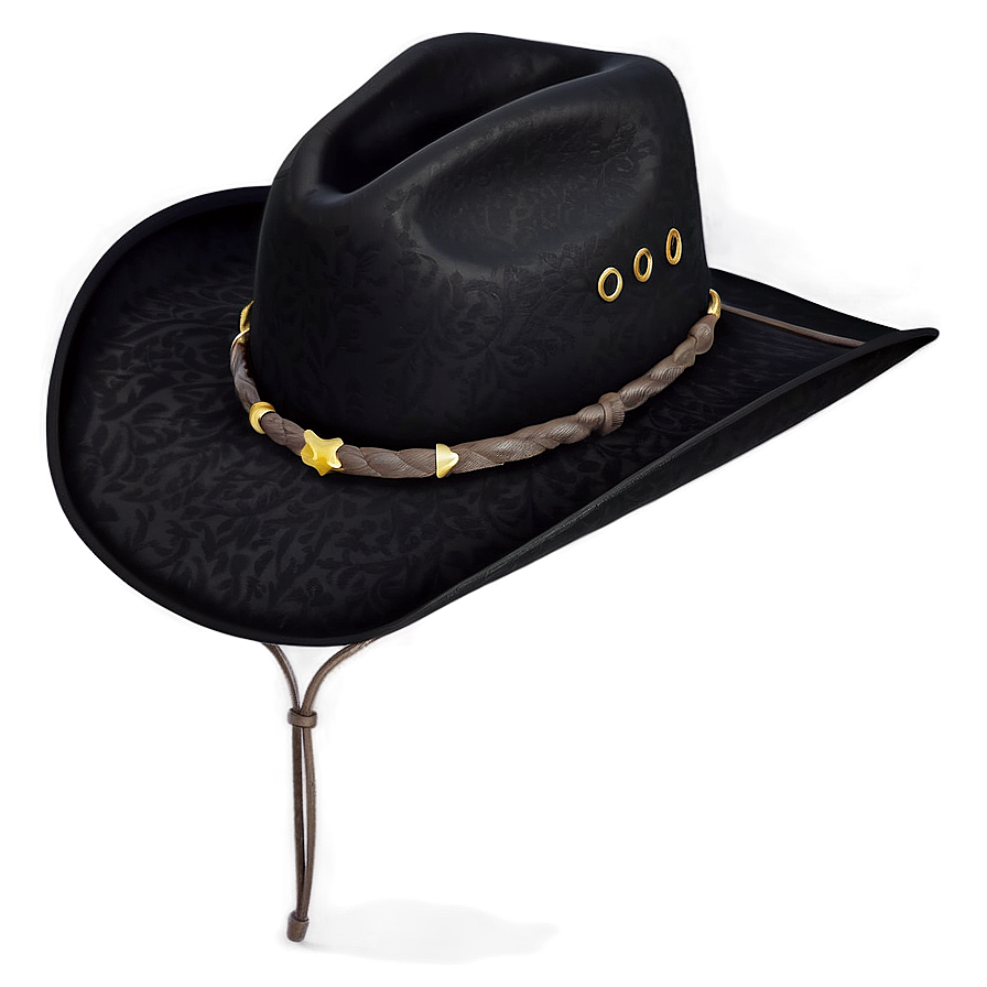 Matte Black Cowboy Hat Png Kqi