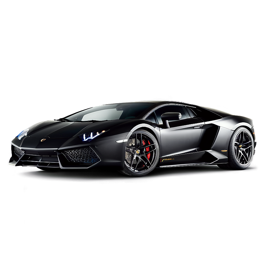 Matte Black Lamborghini Png 05062024