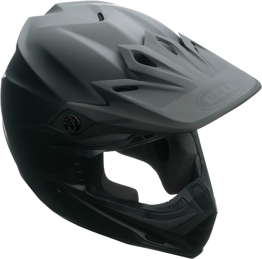 Matte Black Motorcycle Helmet