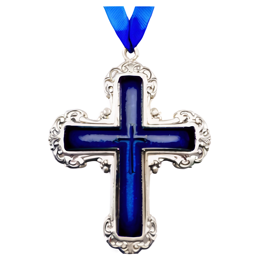 Matte Blue Cross Png Seo30