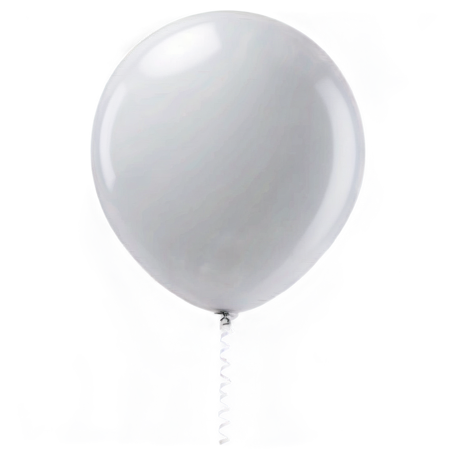 Matte White Balloon Png 11