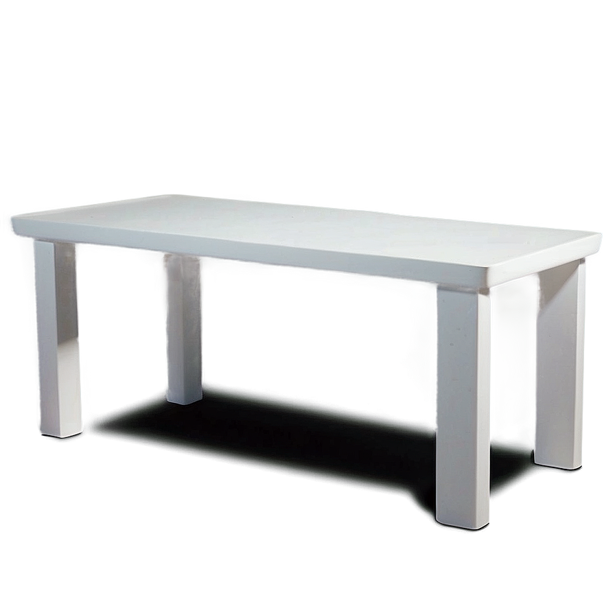 Matte White Table Png Jst