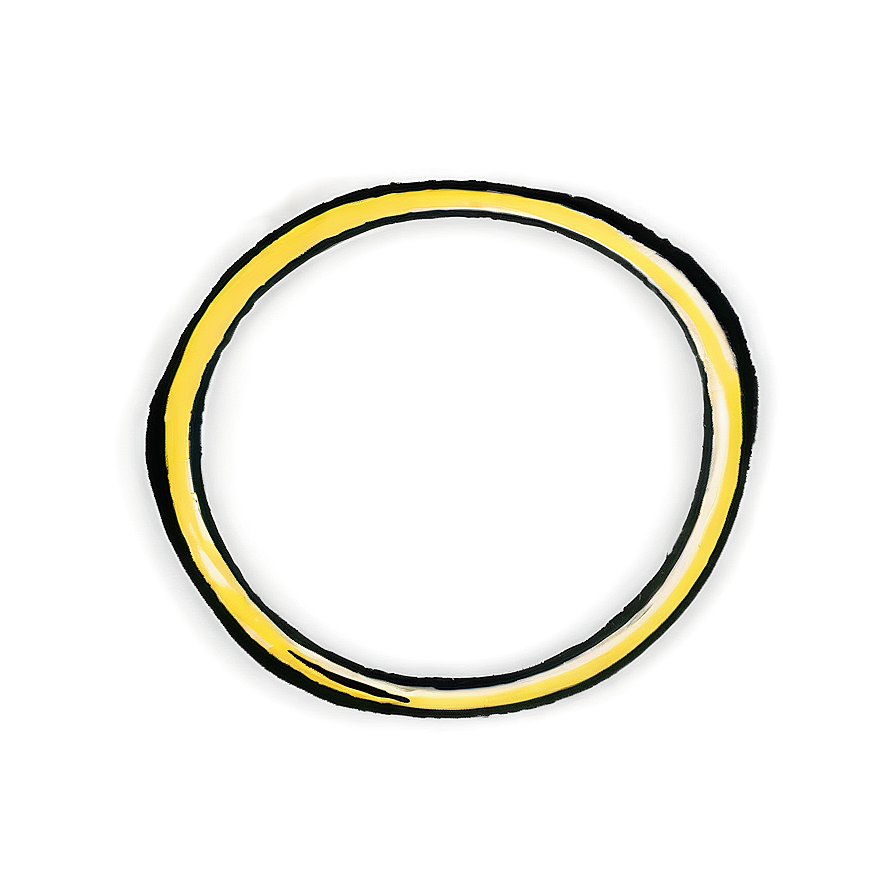 Matte Yellow Circle Visual Png Uva69