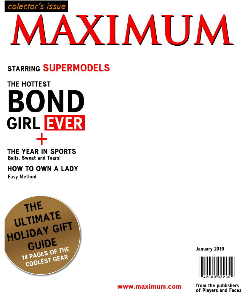 Maximum Magazine Cover January2010