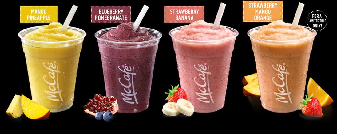 Mcdonald S Smoothies - Mcdonalds Smoothie Flavours, HD Png Download PNG with transparent background