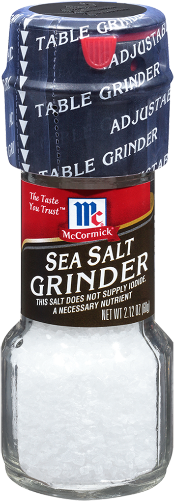 Mccormick Sea Salt Grinder - Mccormick Sea Salt, HD Png Download PNG image with a transparent background, free high-resolution download