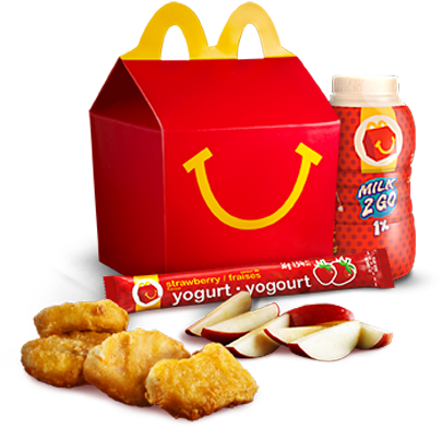 Mc Donalds Happy Mealwith Nuggetsand Snacks