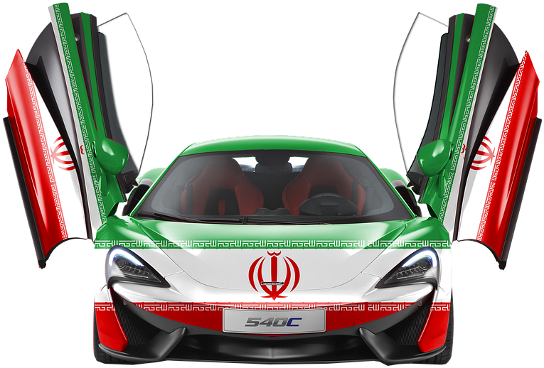 Mc Laren540 C Iranian Flag Design