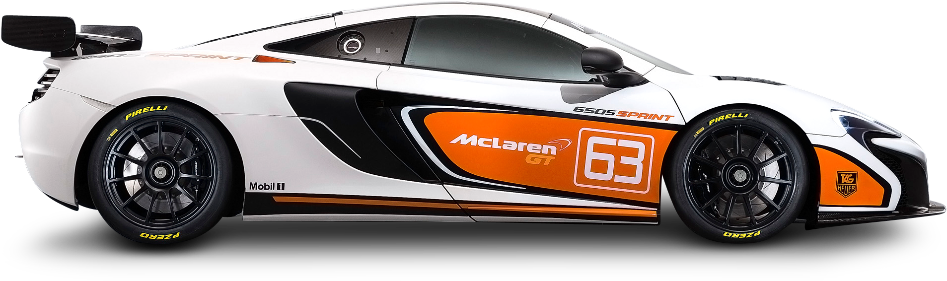 Mc Laren650 S Sprint Racing Car Side View