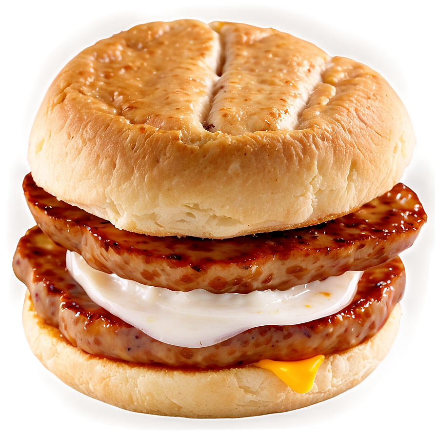 Mcdonald's Sausage Mcmuffin Png Dfn