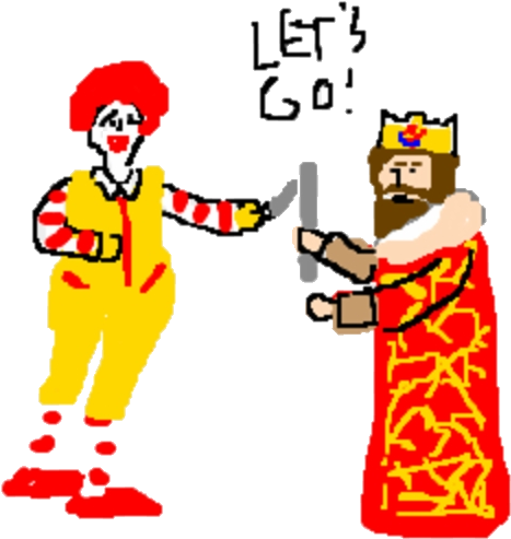 Mcdonalds Clipart Ronald Mcdonald Free Clip Art Stock - Mcdonald's Fries Versus Burger King Fries, HD Png Download PNG with transparent background
