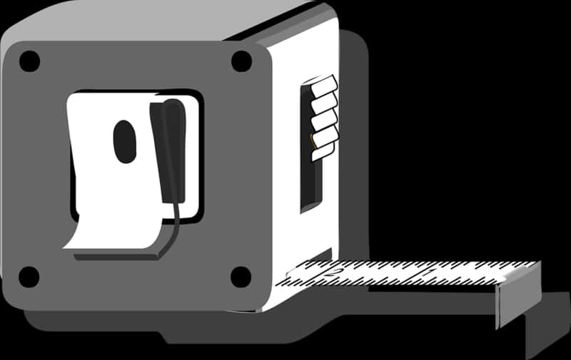 Measuring Tape Vector Illustration PNG with transparent background