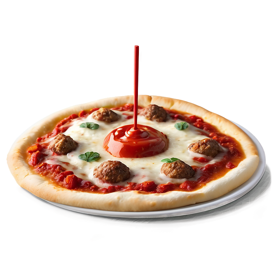 Meatball Marinara Pizza Png 04292024