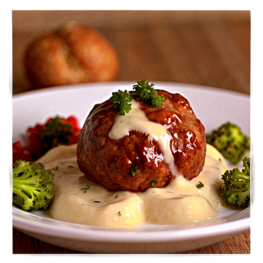 Meatball With Cream Sauce Png Bta47