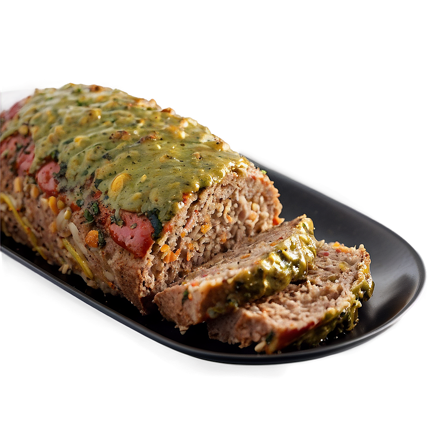 Meatloaf with Pesto Twist PNG vso PNG with transparent background
