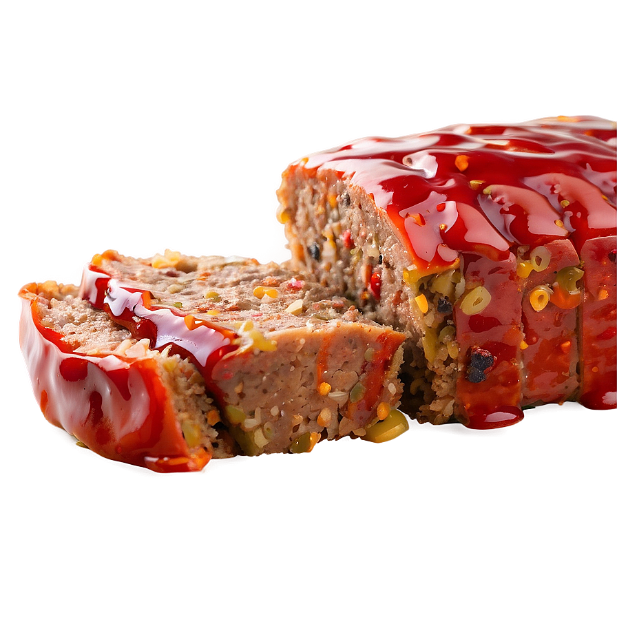 Meatloaf with Spicy Glaze PNG agf PNG with transparent background