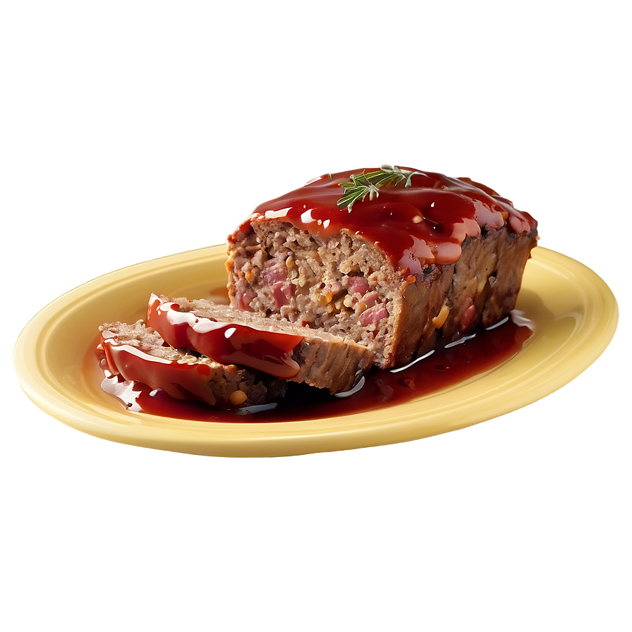 Meatloaf With Tangy Sauce Png 06272024