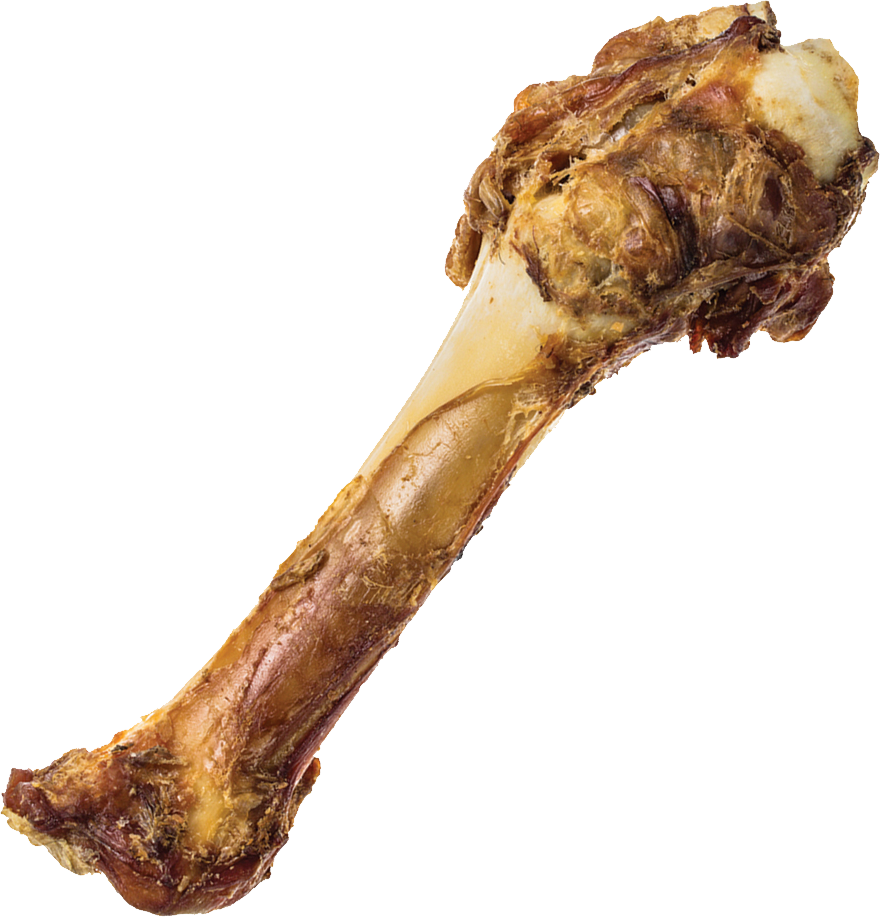 Meaty Bone Isolatedon Background