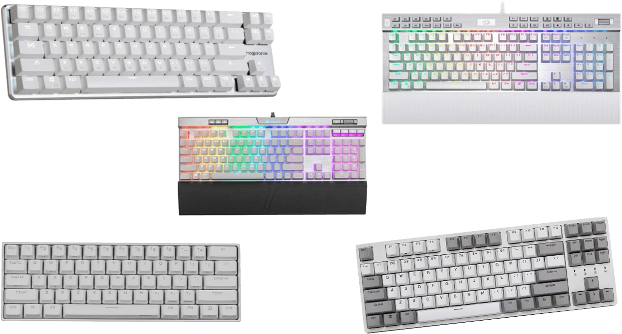 Best White Mechanical Keyboard - Computer Keyboard, HD Png Download PNG with transparent background