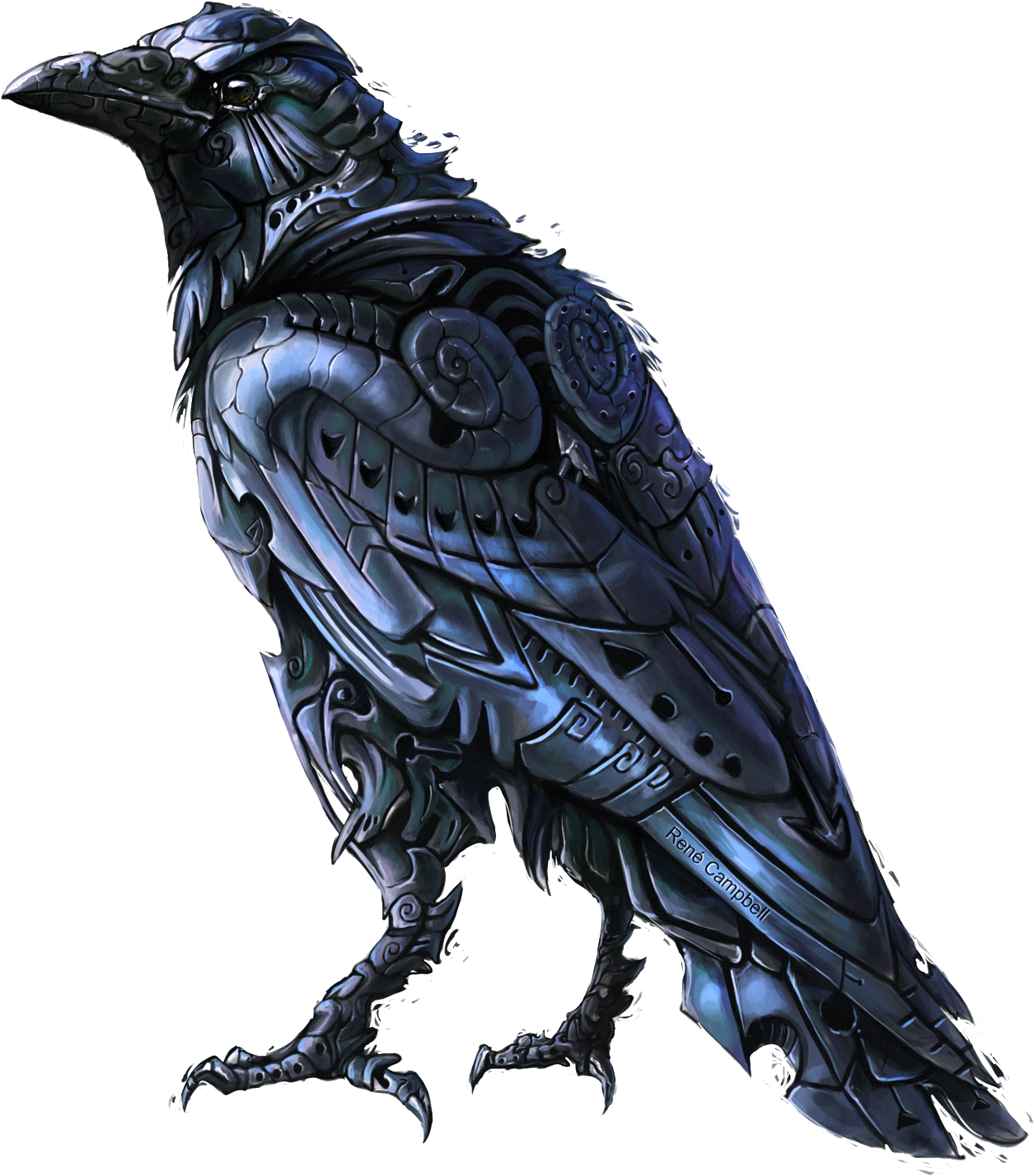 Mechanical Raven Artwork