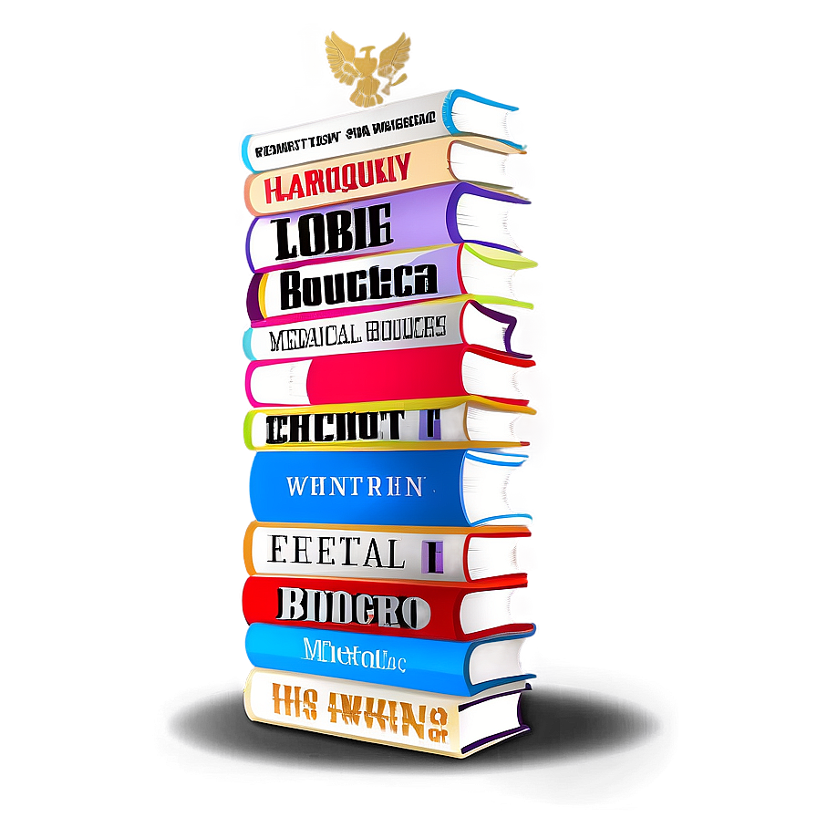 Medical Books Stack Png Ywl