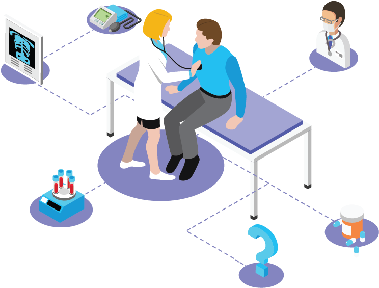 Medical Consultation Isometric Illustration