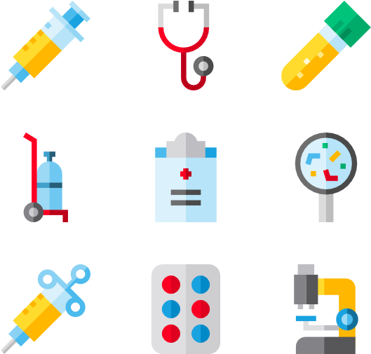 Medical Equipment Icons Set