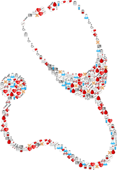 Medical Icon Stethoscope Art PNG image with a transparent background, free high-resolution download