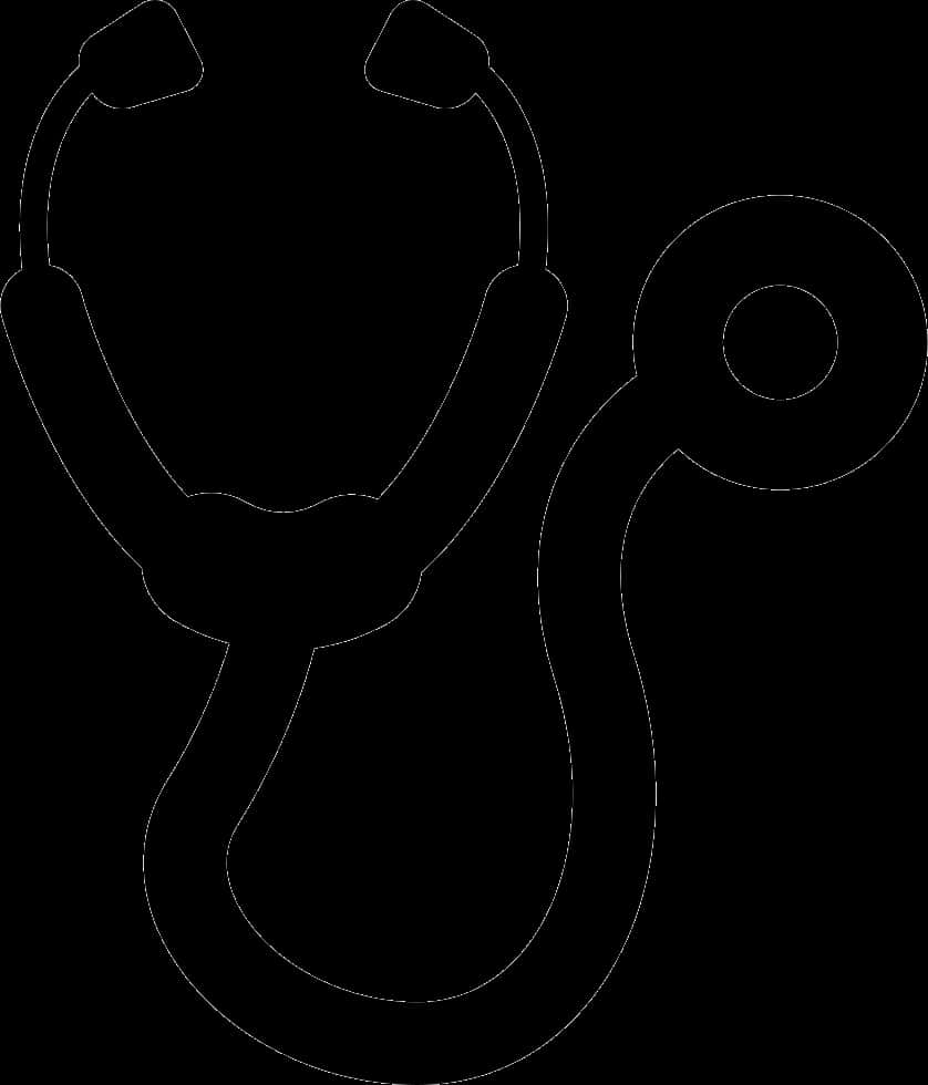 Medical Stethoscope Silhouette