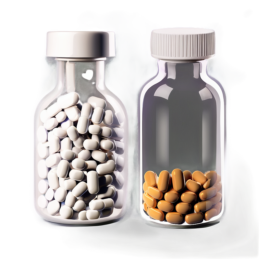 Medication Bottle Clipart PNG 05252024 PNG with transparent background