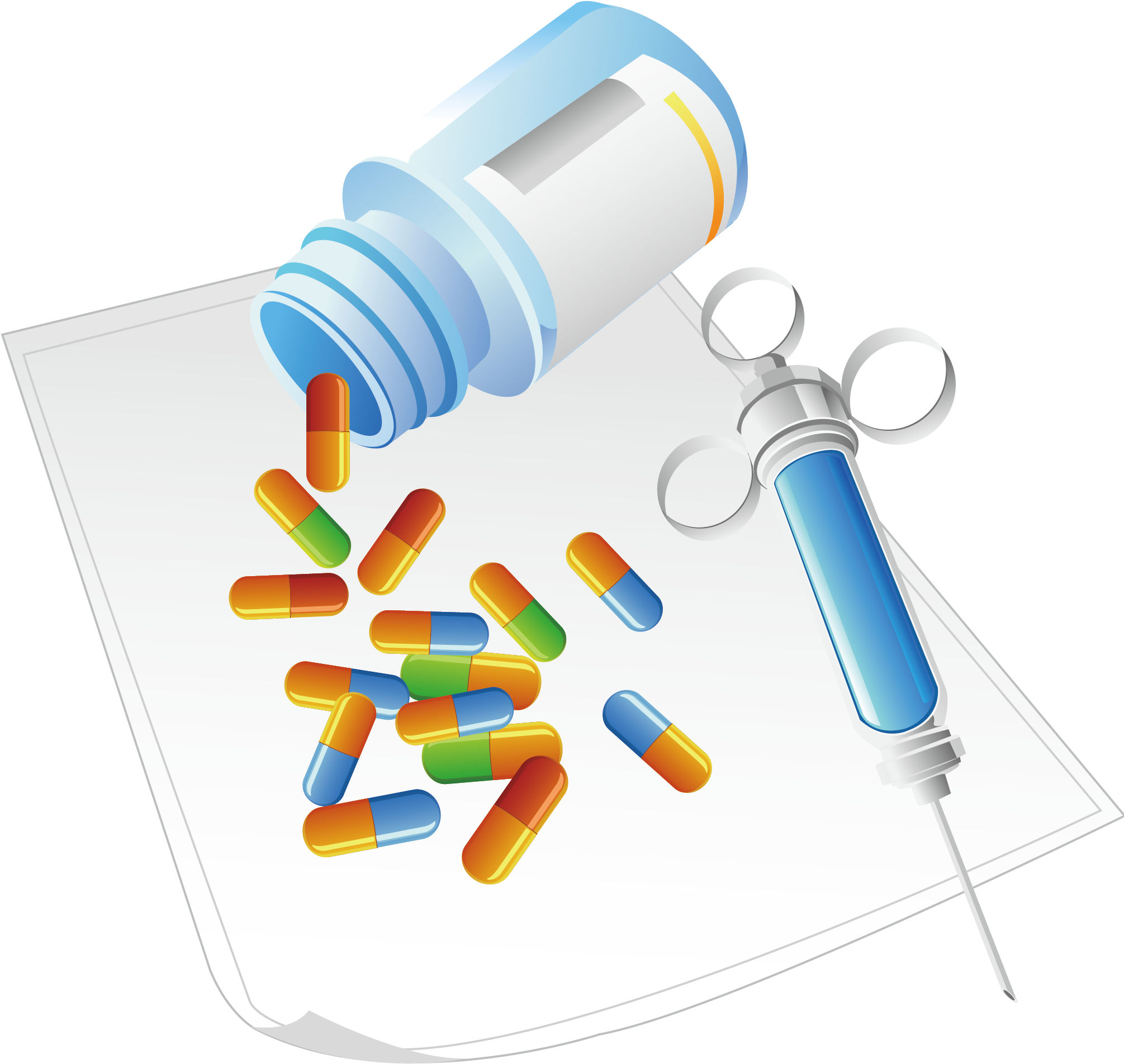 Needle And Medicine Vector Png Download - Drugs Vector Png Transparent, Png Download PNG with transparent background