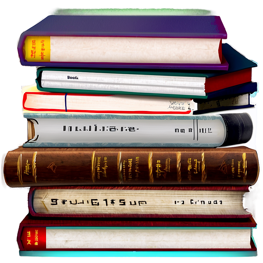 Medicine Books Stack Png 23