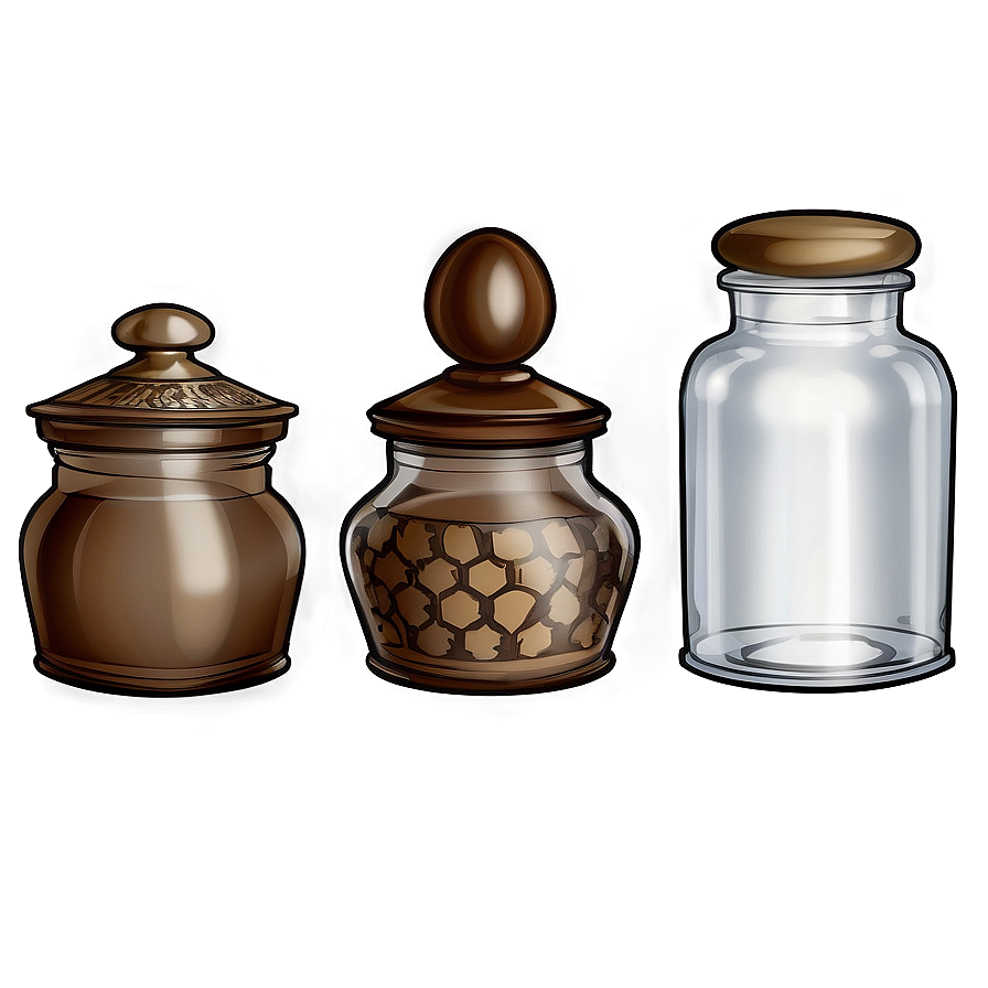 Medieval Apothecary Jars Png Jsl89