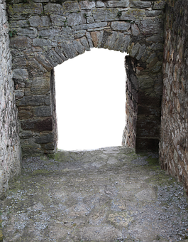 Medieval Castle Archway Entrance.jpg PNG with transparent background