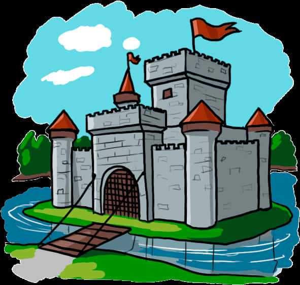 Medieval Castle Illustration