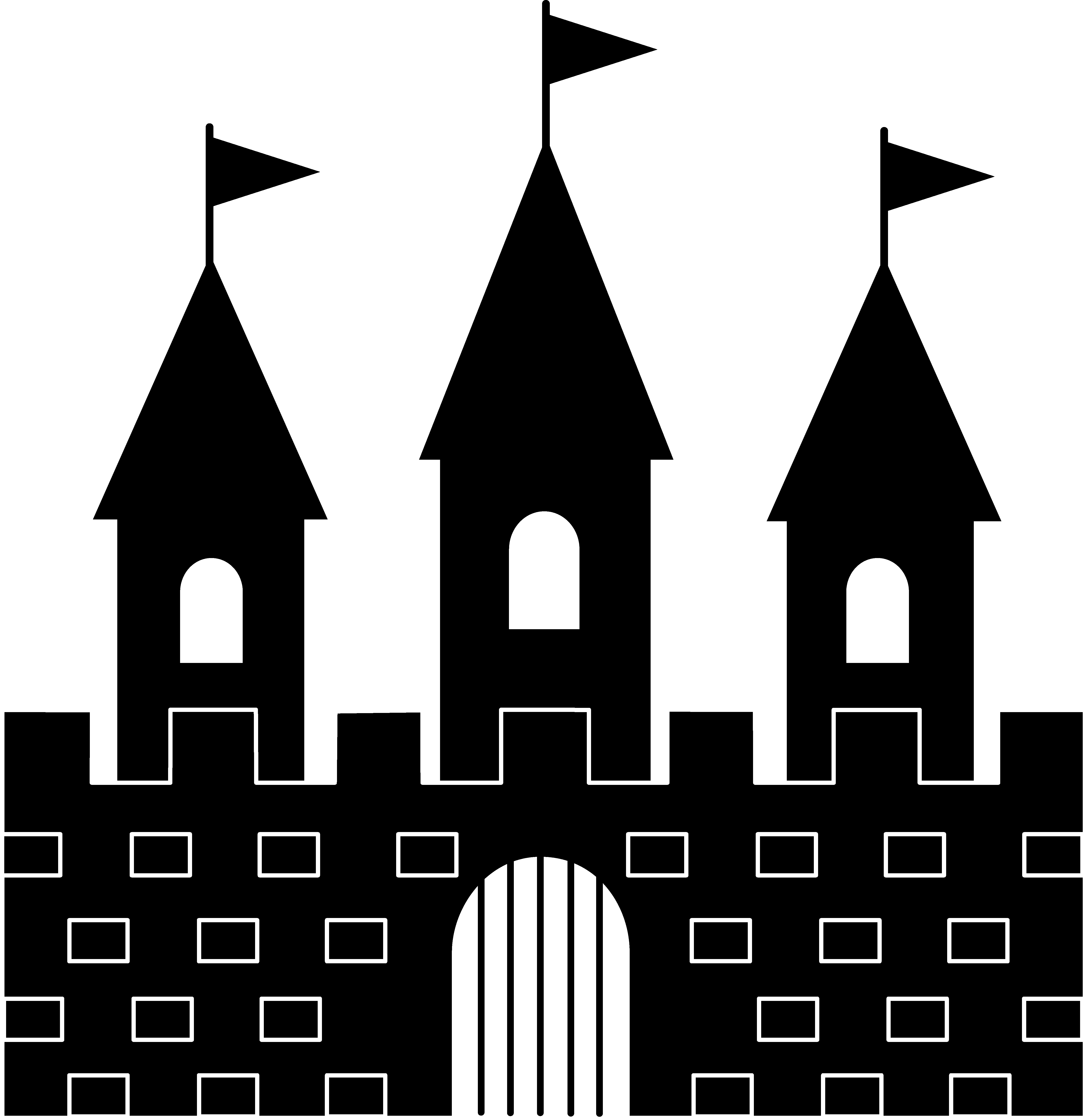 Medieval Castle Silhouette