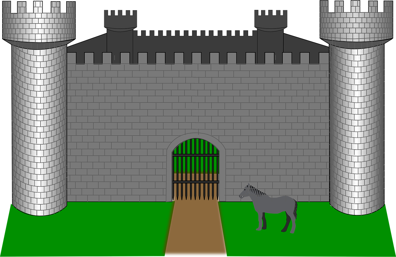 Medieval Castlewith Zebra