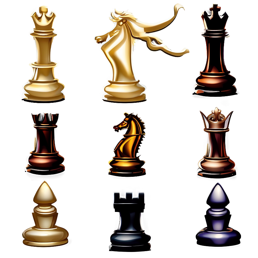 Medieval Chess Pieces Style Png 2