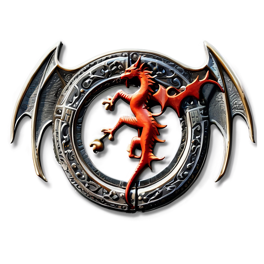 Medieval Dragon Symbol Png Poh25