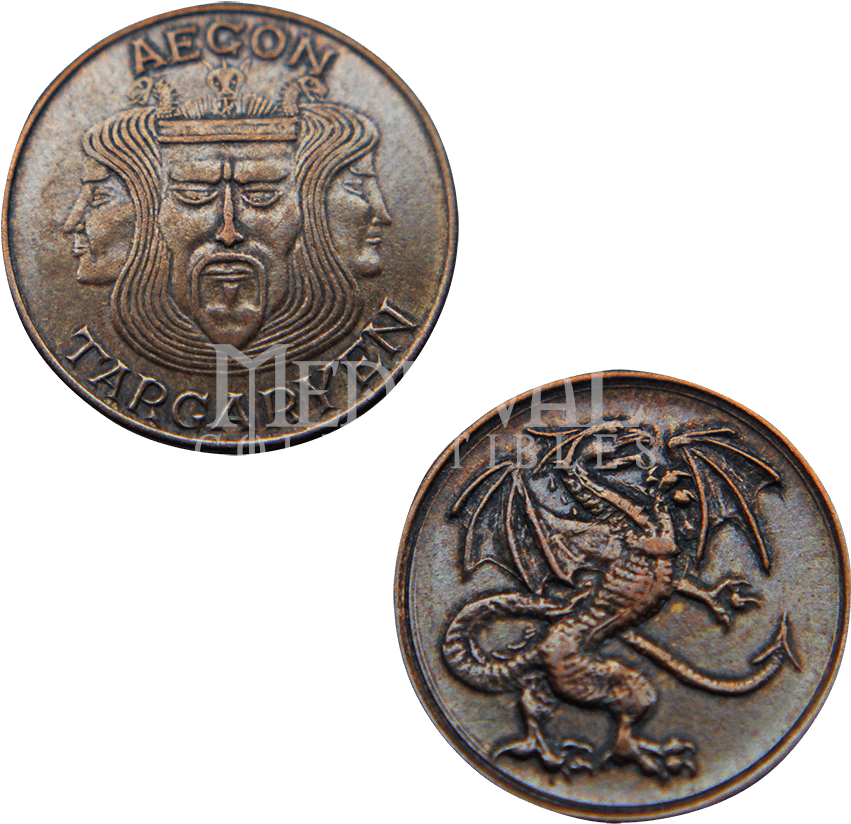 Aegon I Targaryen Copper Penny - Bronze Copper Game Of Thrones, HD Png Download PNG image with a transparent background, free high-resolution download