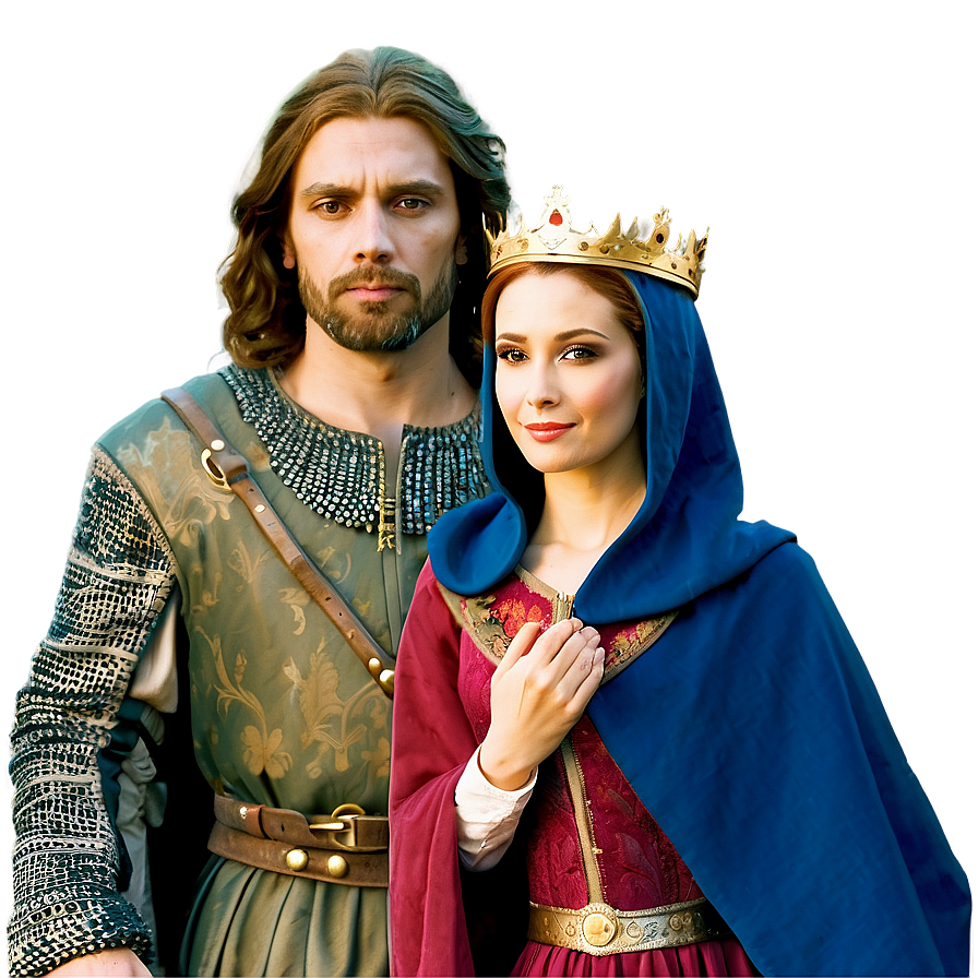 Medieval King And Queen Png 16