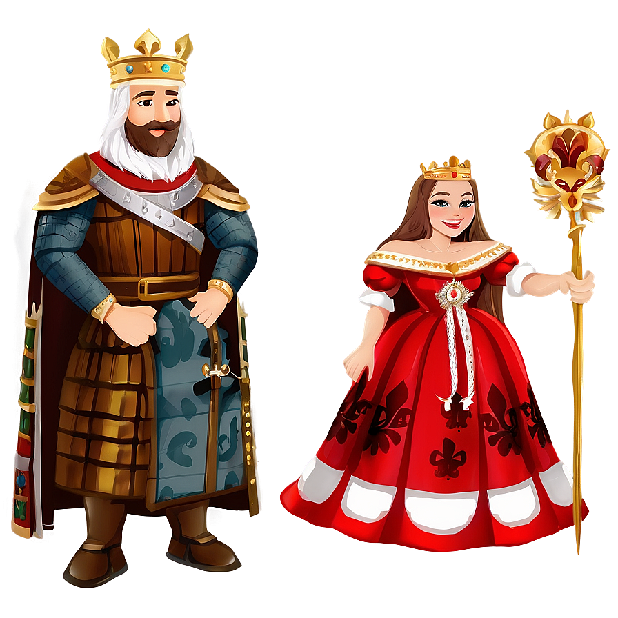 Medieval King And Queen Png Bbp96