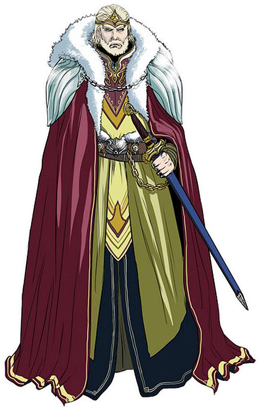 Medieval King Anime Character