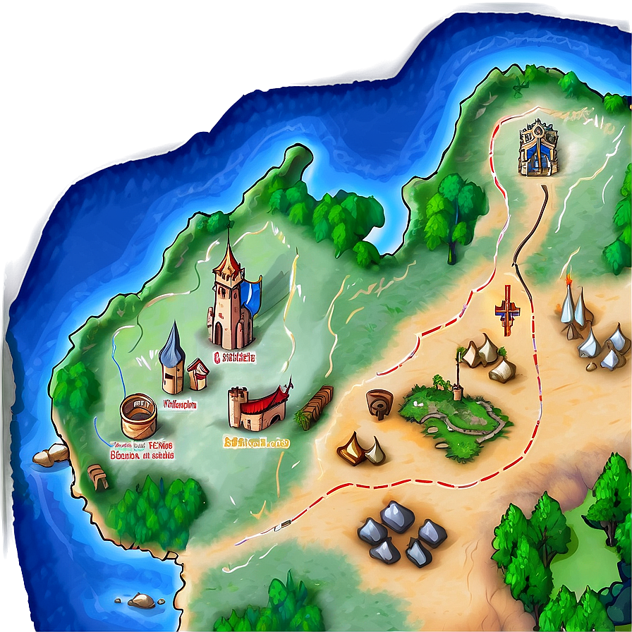 Medieval Kingdom Map PNG 06242024 PNG image with a transparent background, free high-resolution download