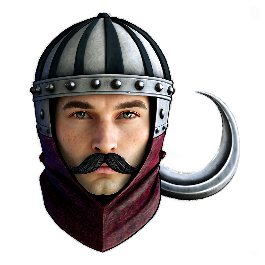 Medieval Knight Mustache Png Aei71