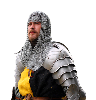 Medieval Knight Portrait PNG with transparent background